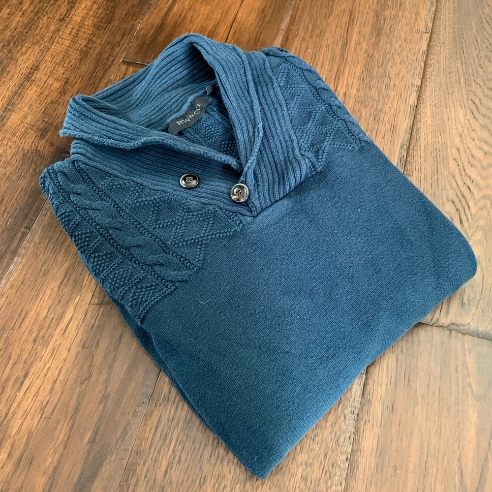 Mens RW&CO Mock Neck Sweater